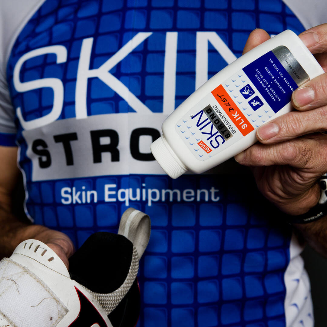 Skin Strong all products combo anti chafe anti blister chamois cream stop hotspots soggy and smelly feet.