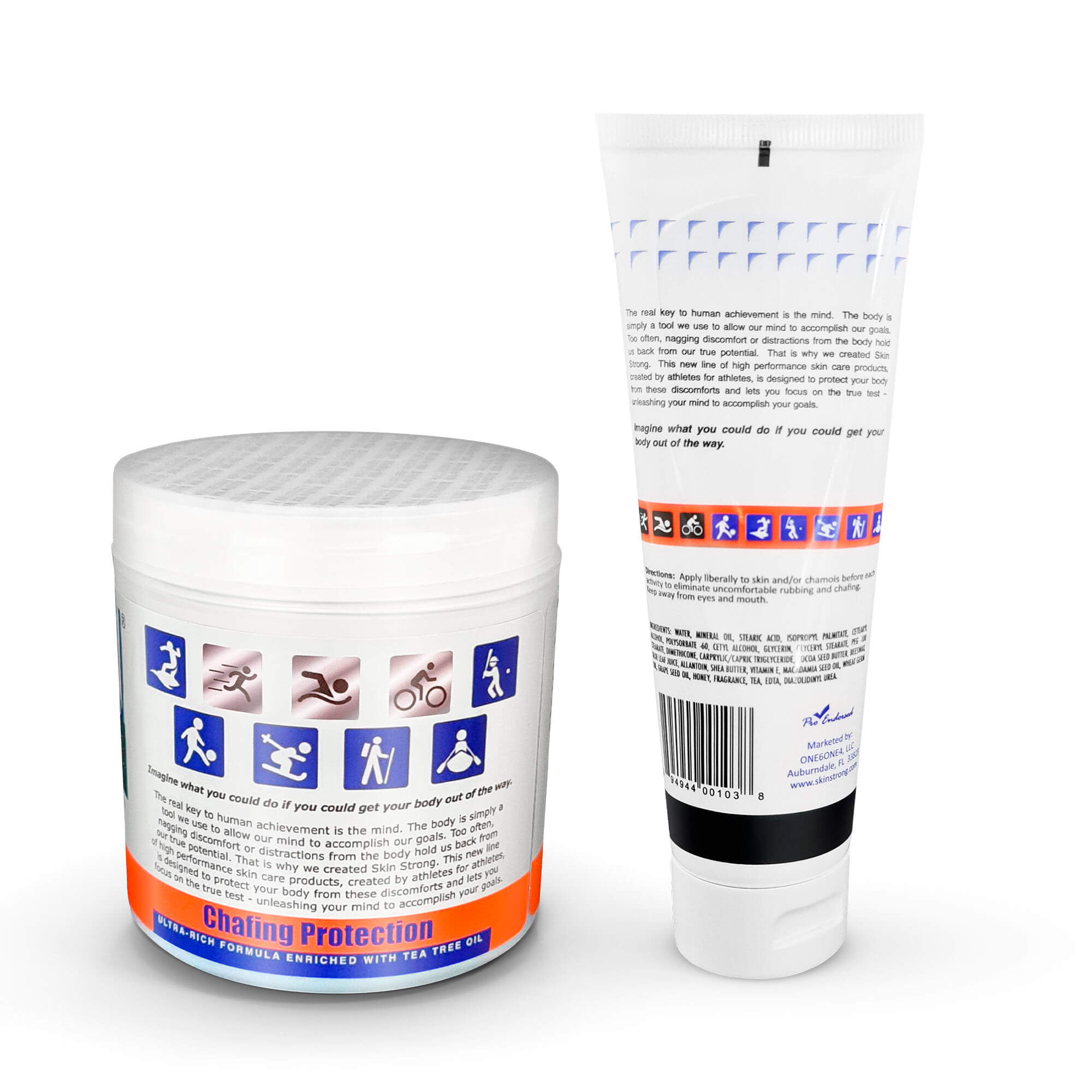 Skin Strong SLATHER cream chamois cream anti chafe cream anti blister cream.