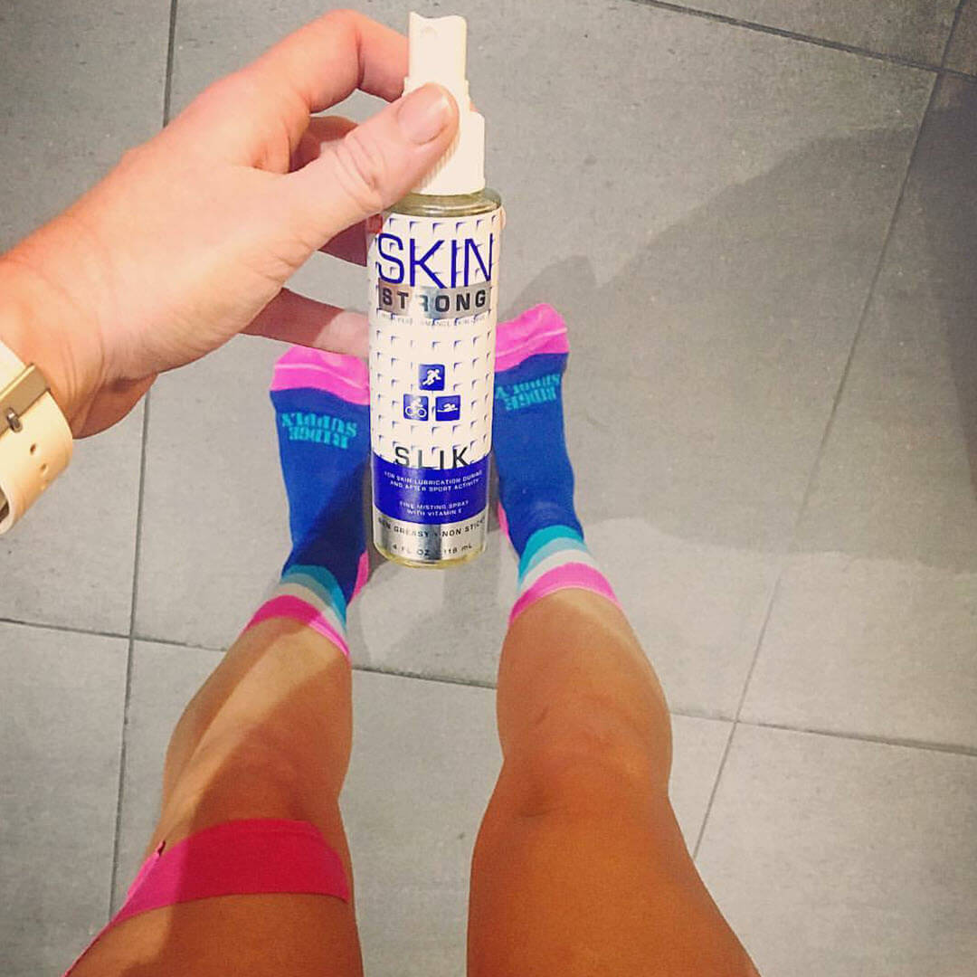 skin strong slik anti-chafe spray, anti-blister spray ultimate skin protection and wetsuit lubricant